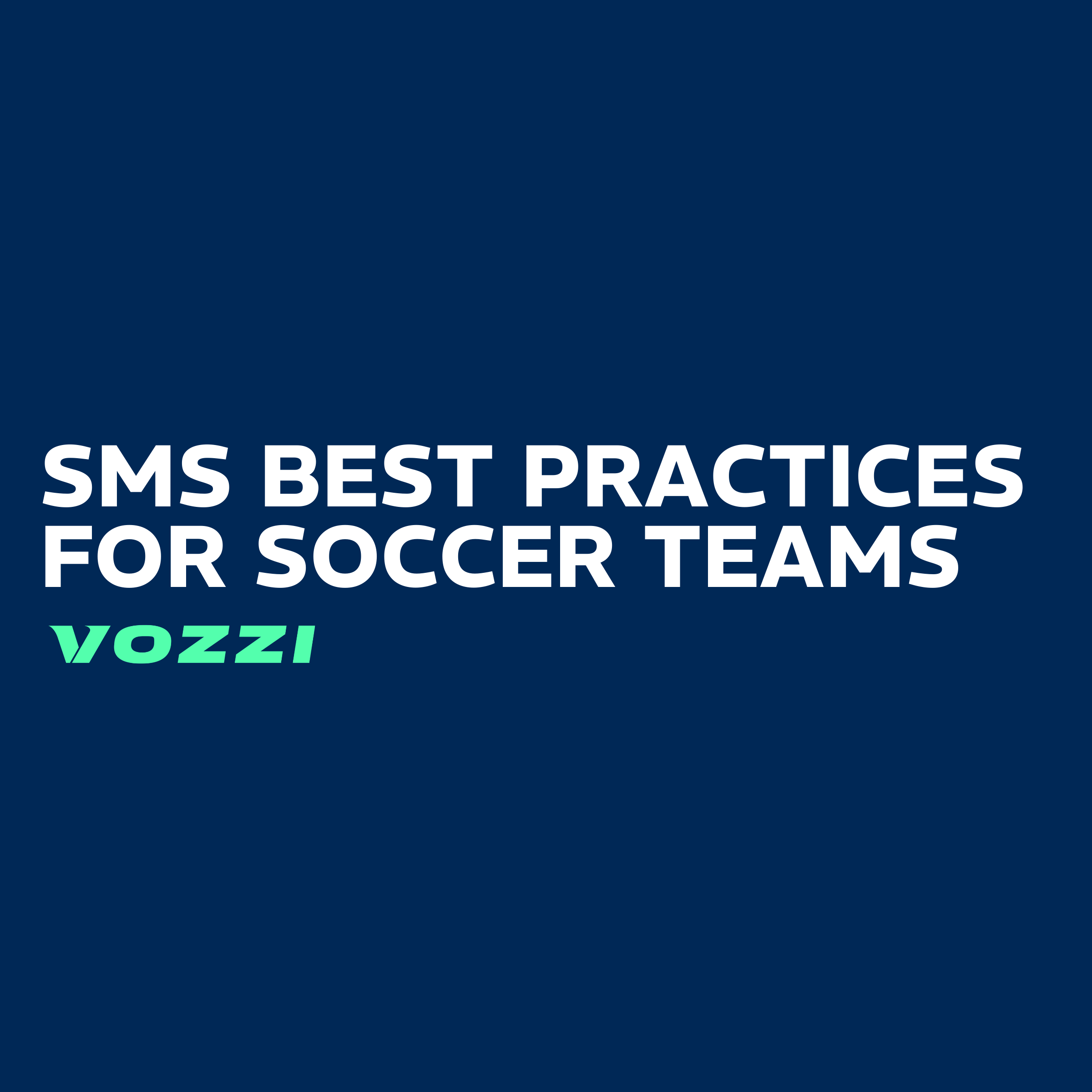 SMS marketing for soccer teams