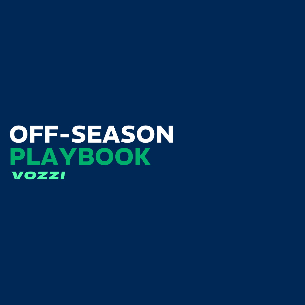 Off-Season Playbook