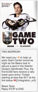 Hershey Bears Two-Morrow campaign